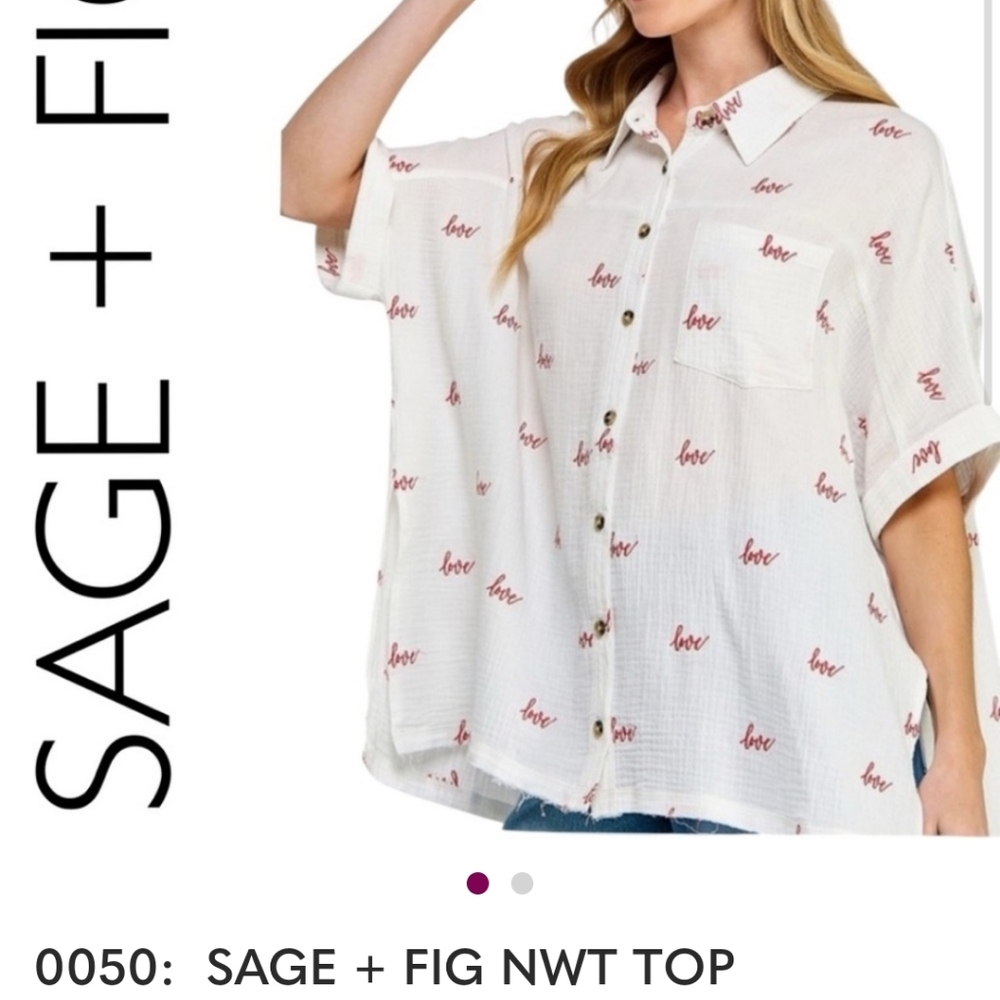 SAGE + FIG NWT TOP